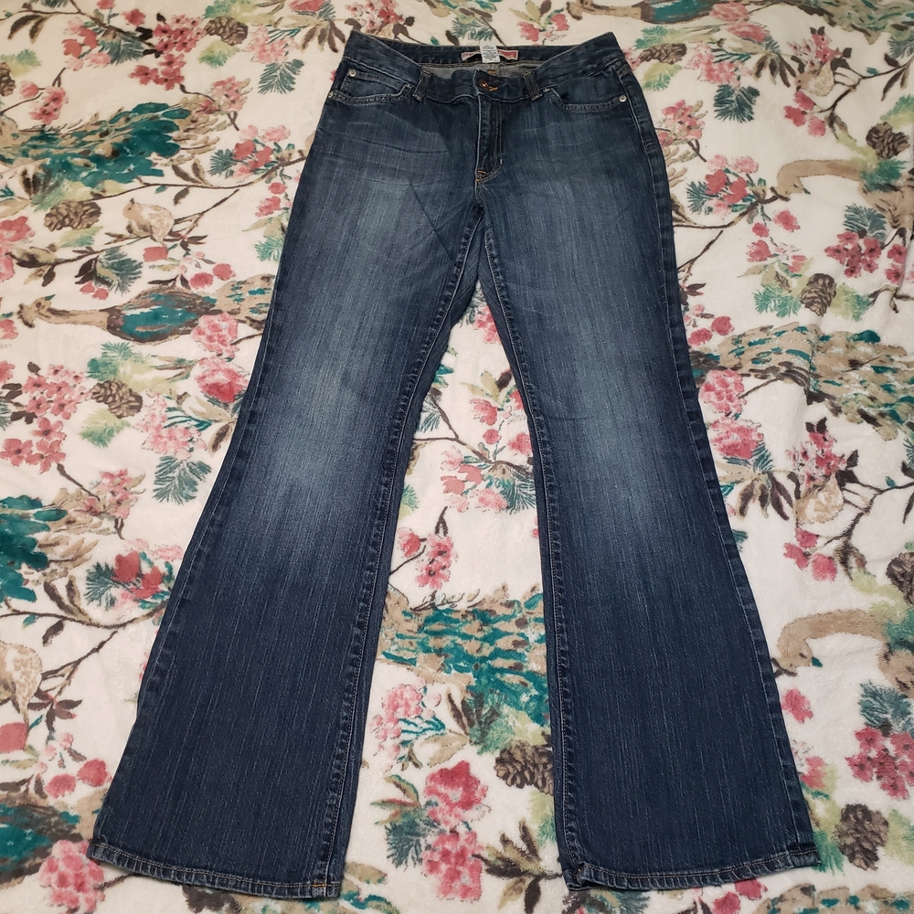 GAP 1969 Curvy Flare Jeans Medium Wash Denim Size 8 Reg